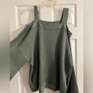Cold shoulder sweater